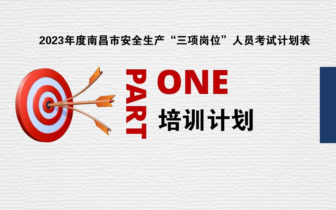 2023年度南昌市安全生產&ldquo;三項崗位&rdquo;人員考試計劃表